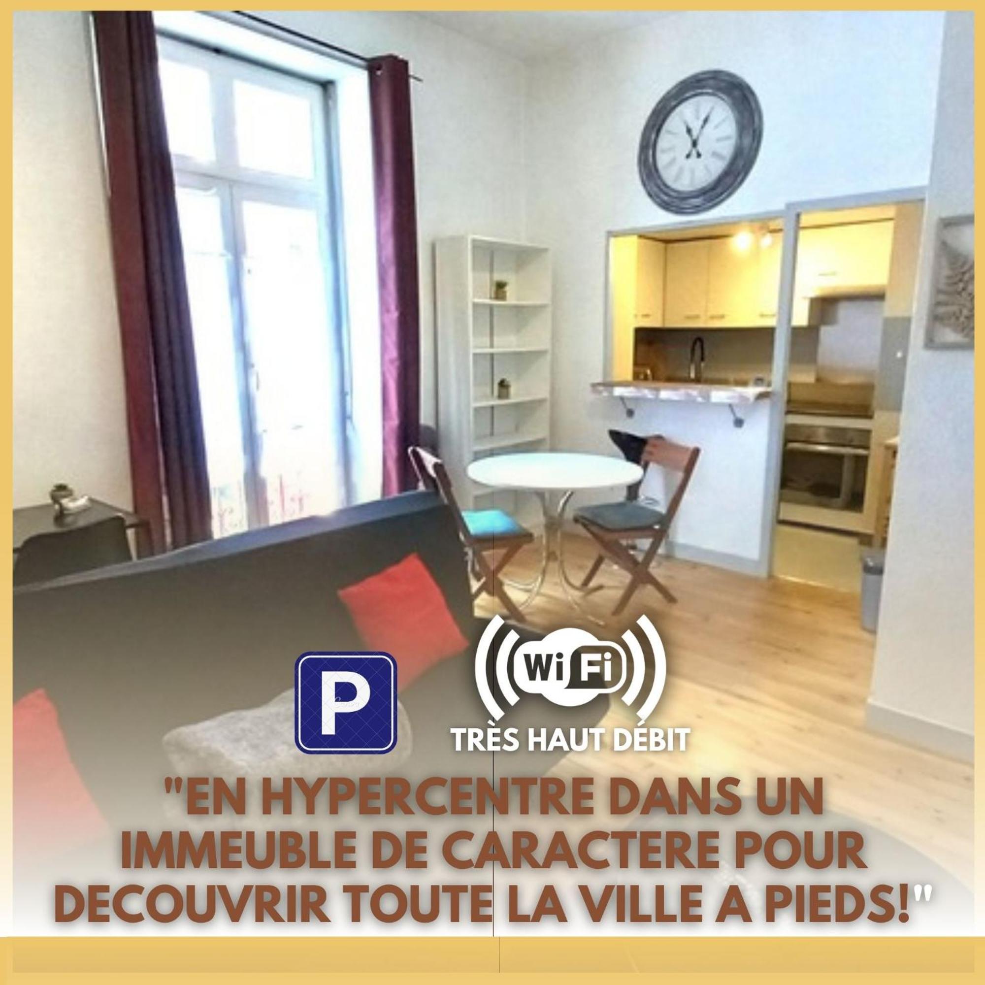Апартаменти Le Gambetta T2 Cosy Hypercentre Wifi Fibre Avec Parking По Екстер'єр фото